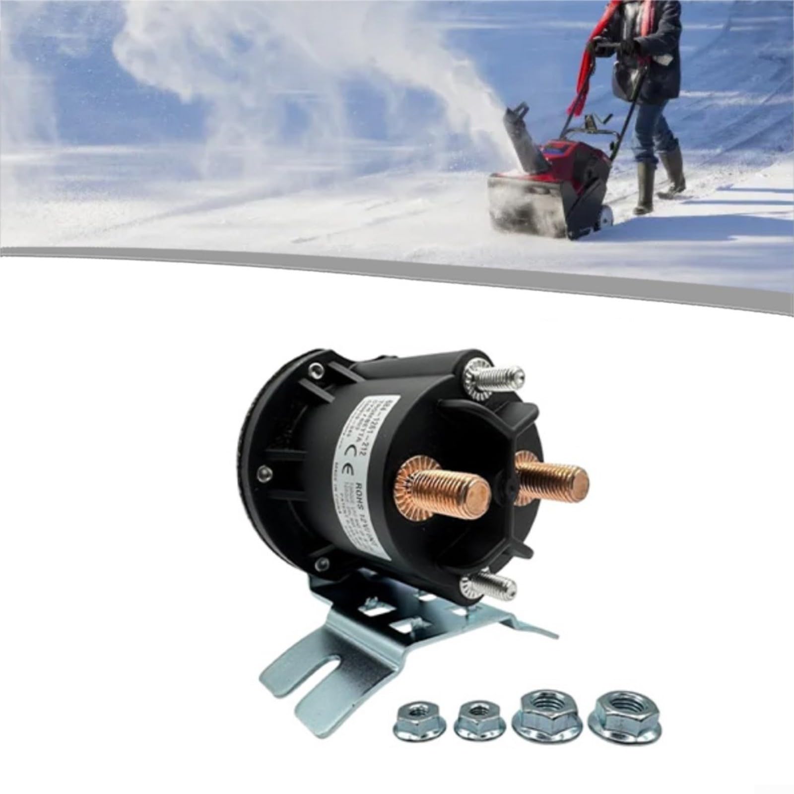 Kit relais solénoïde de pompe hydraulique 12 V pour chasse-neige, hayon élévateur et remorque à benne basculante, certifié IP67, compatible avec Meyer et Big Tex