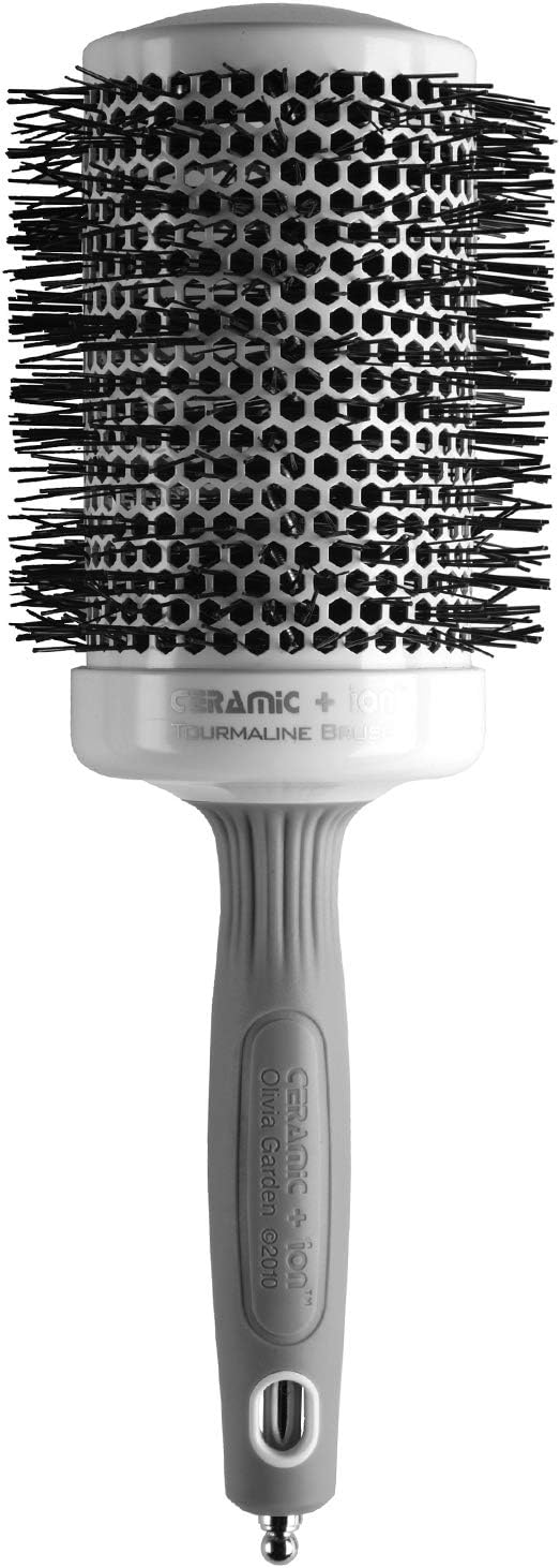 Ceramic + Ion Round Thermal Hair Brush - Not Electrical - Professional Blowout Brush for Normal to Thick Hair