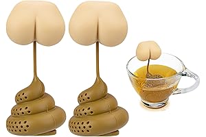 2 Pack Cute Poop Shape Tea Infuser for Loose Tea Gifts