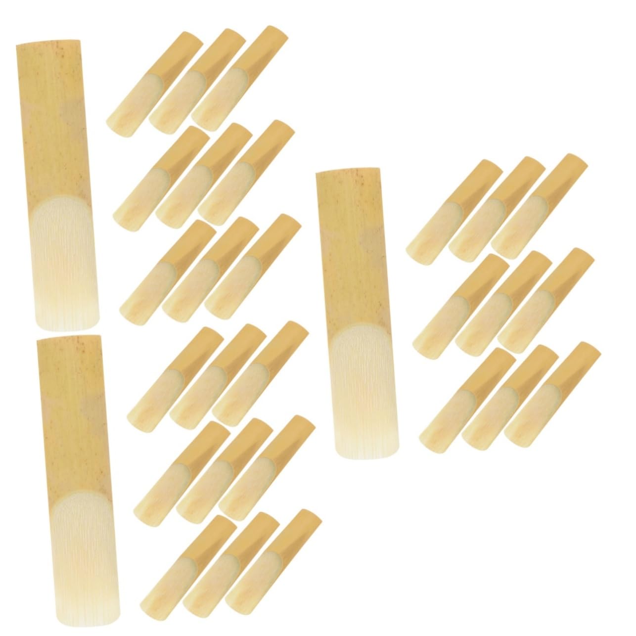 HEMOTON 60 Pz Ancia Per Sassofono Parti Di Strumenti Ance Sax Tenore Accessori Per Strumenti Musicali Parte Del Sassofono Ance Per Tenore Kit Ance Sax 2.5 Yellow Canna