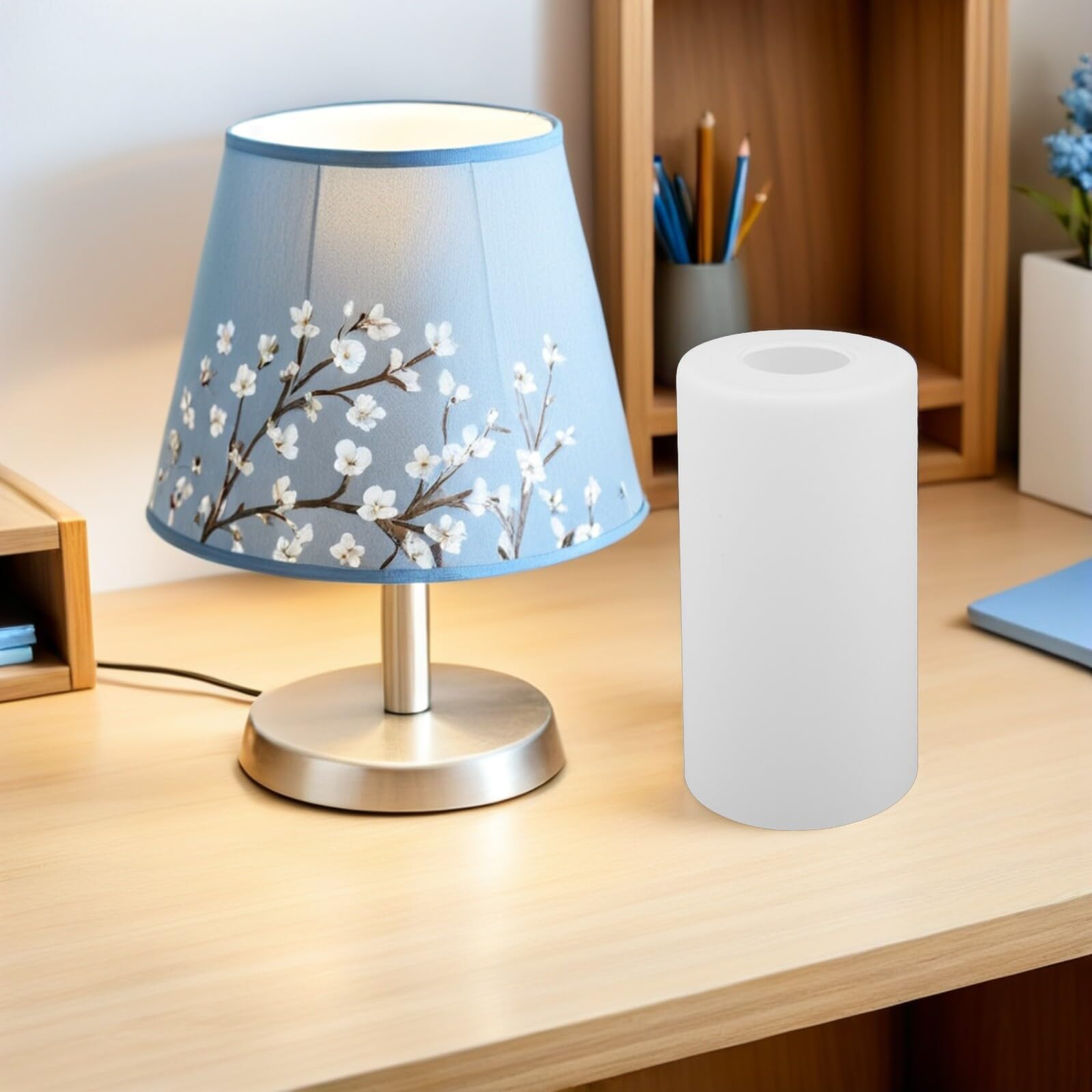 Amazon.co.jp: ARTIBETTER 交換用ガラスランプシェード 筒形 テーブル