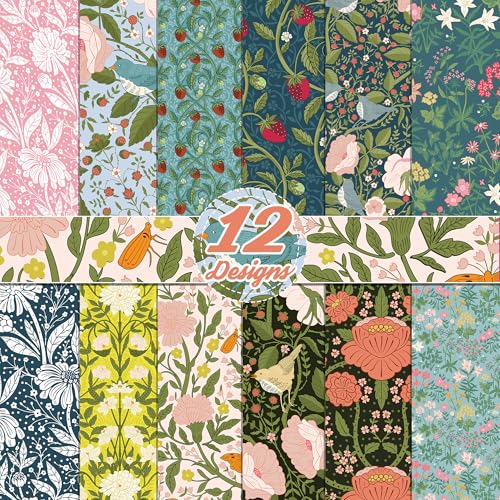 William Morris p^[y[p[ 24 12C` x 12C` re[WԕXNbvubNy[p[  ʃXNbvubNpbh g J[h쐬p ܂莆 DIYwi