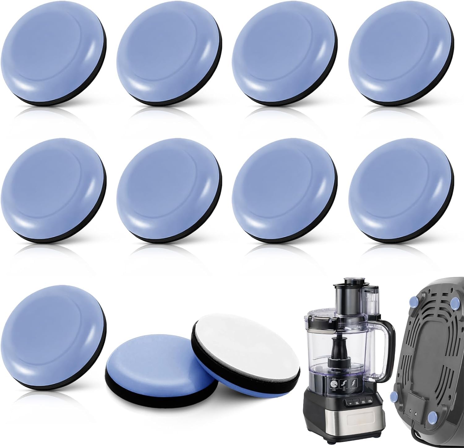 JICOOT Appliance Slider, 10Pcs Appliance Sliders for Kitchen Appliances, Small Appliance Slider for Most Coffee Makers, Blenders, Air Fryers or Small Furniture, Easy to MovIing & Space Saving-image-33