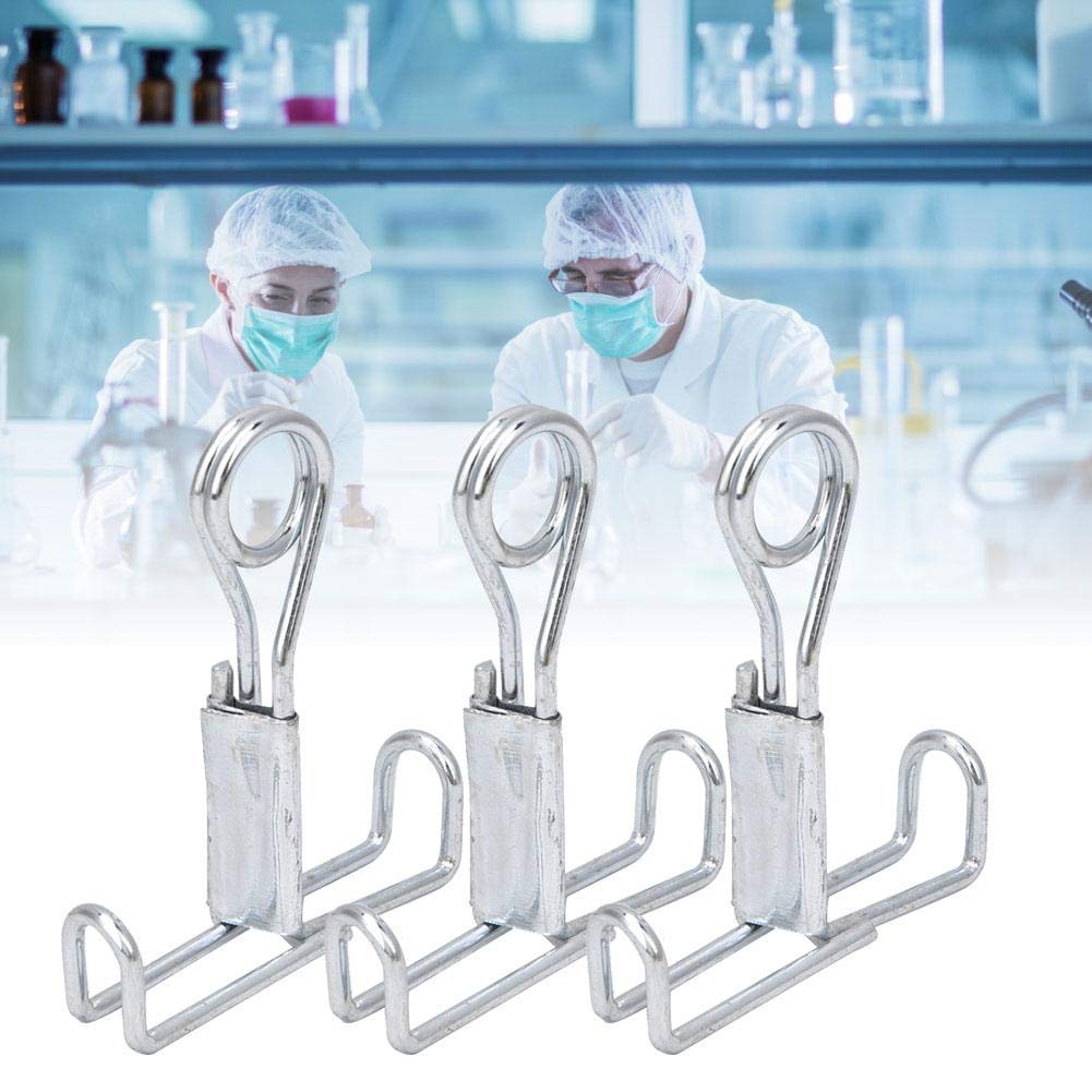 20pcs machoires plates, pinces à serrer en acier inoxydable pour étanchéité tubes latex, fournitures de laboratoire for School Supplies