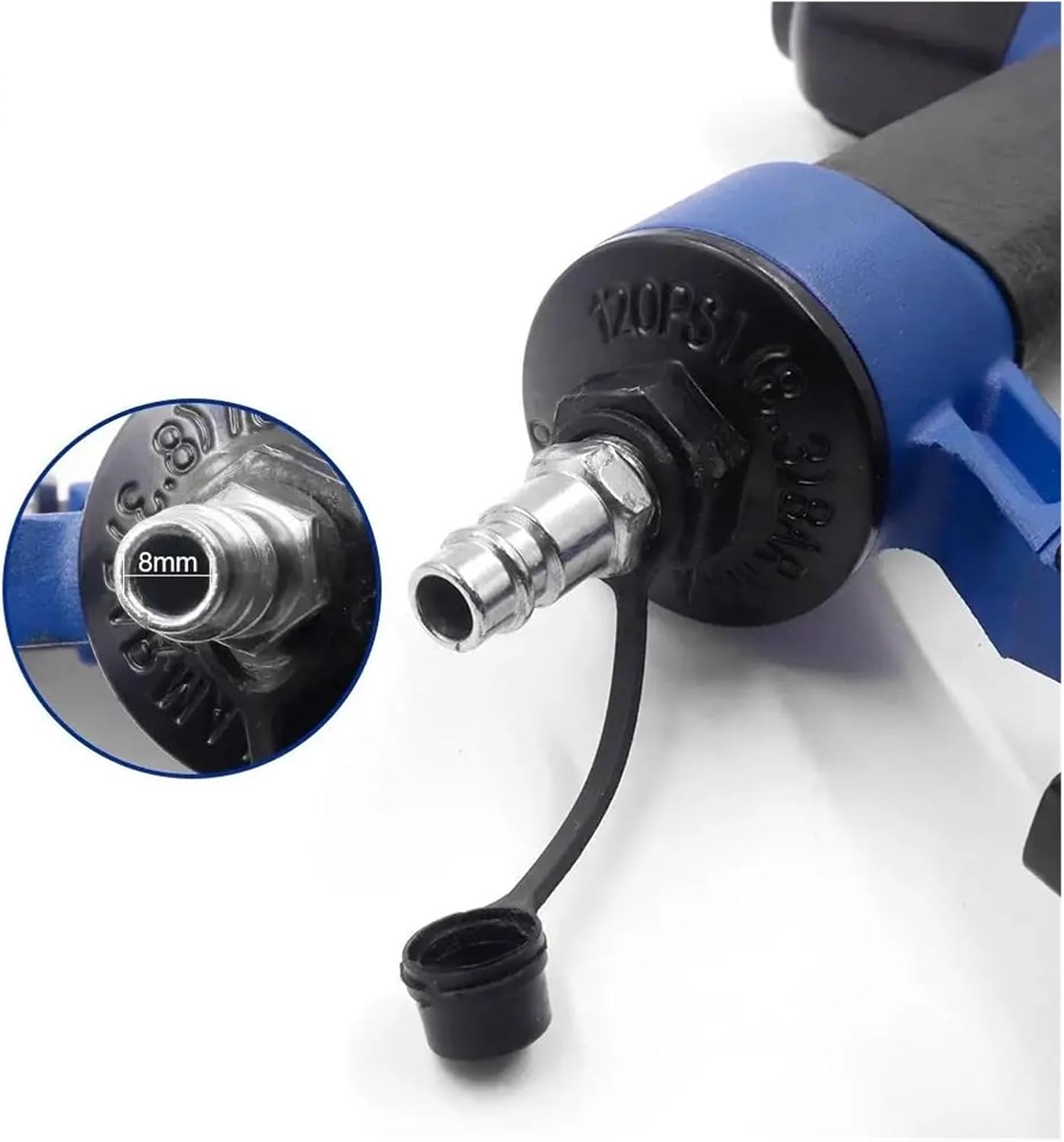 Pneumatic Stapler ，Powered Upholstery Stapler 18Ga Pneumatic Straight Nailer F50 Lightweight Air Finish Stapler 25-50mm Staples for Upholstery Frames Furniture Floor