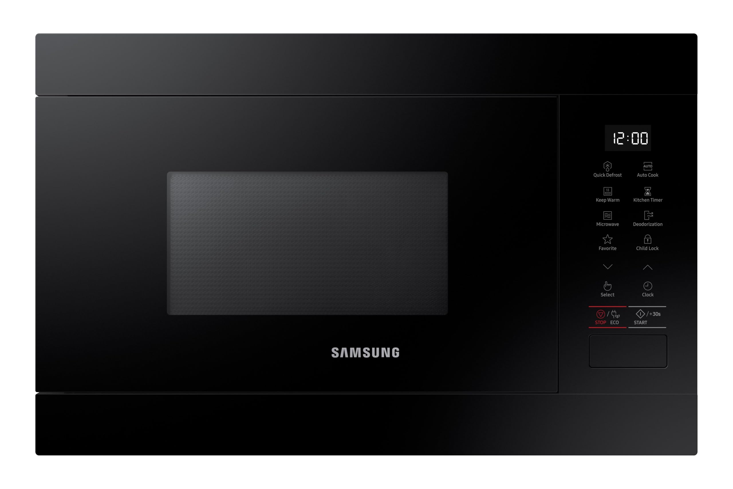SamsungBuilt In Microwave, 850W, Capacity: 22 Litre, Colour: Black, MS22M8254AK