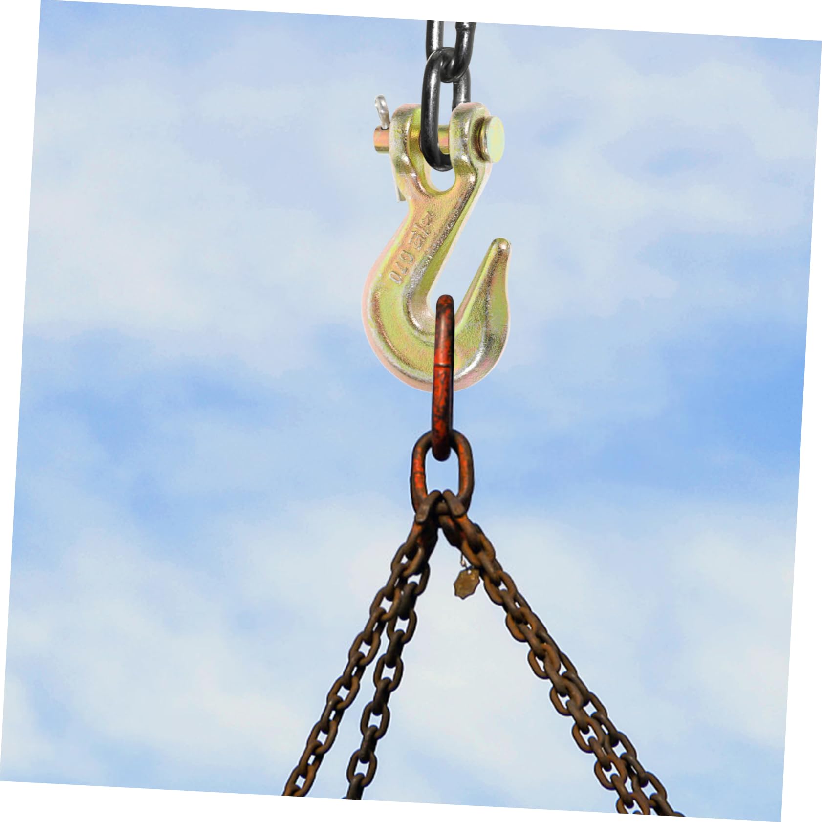 Gatuida Steel Cargo Lifting Hooks Heavy Duty s Hooks Lifting Chains Hooks Non-Deformation Impact Resistance