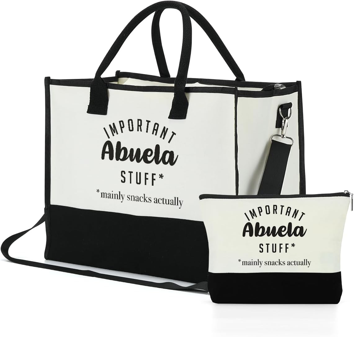 FORBIDDEN PAPER Mothers Day Grandma Mimi Yaya Retirement Dance Aunt Travel Book Witchy Gifts for Women Tote Bag & Makeup Bag