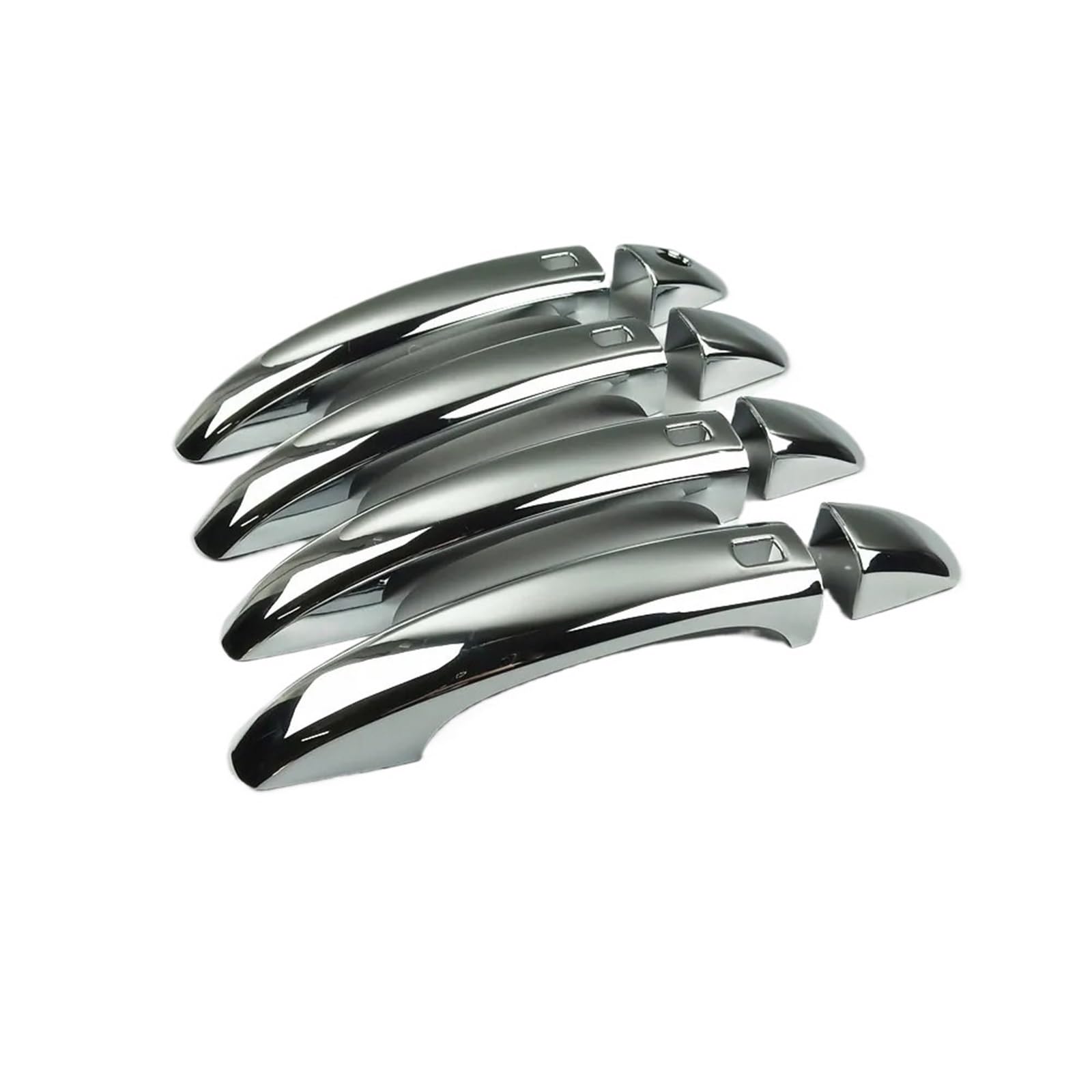 Cqjjxkyc Door Handles Support Handle Fit For Audi A4 B8 Q3 Q5 Car Outer Door Pull Handles Decoration Frame Cover Chrome Door Knob Trim Door Bowl