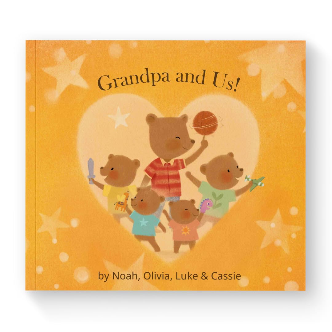 Father's Day Gift - Grandpa and Us - A Special Personalized Read Aloud Gift from Upto 4 Kids to Grandpa | Manimal Tales