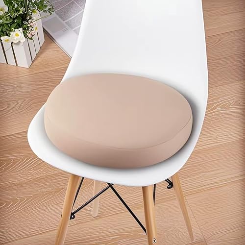 Big Hippo Cojines de silla redondos de espuma viscoelástica para asiento de asiento de goma antideslizante, cojín grueso para silla suave para casa