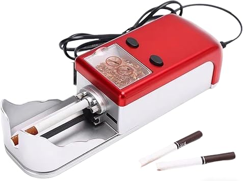 Fully Automatic Cigarette Rolling Machine, Universal Electric Roller Maker, 5 Levels of Tightness Adjustment, 1 Stick in 2 Seconds, Gift for Father, Husband and Friends