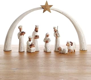 White Arch Tabletop Nativity Set - Buy now