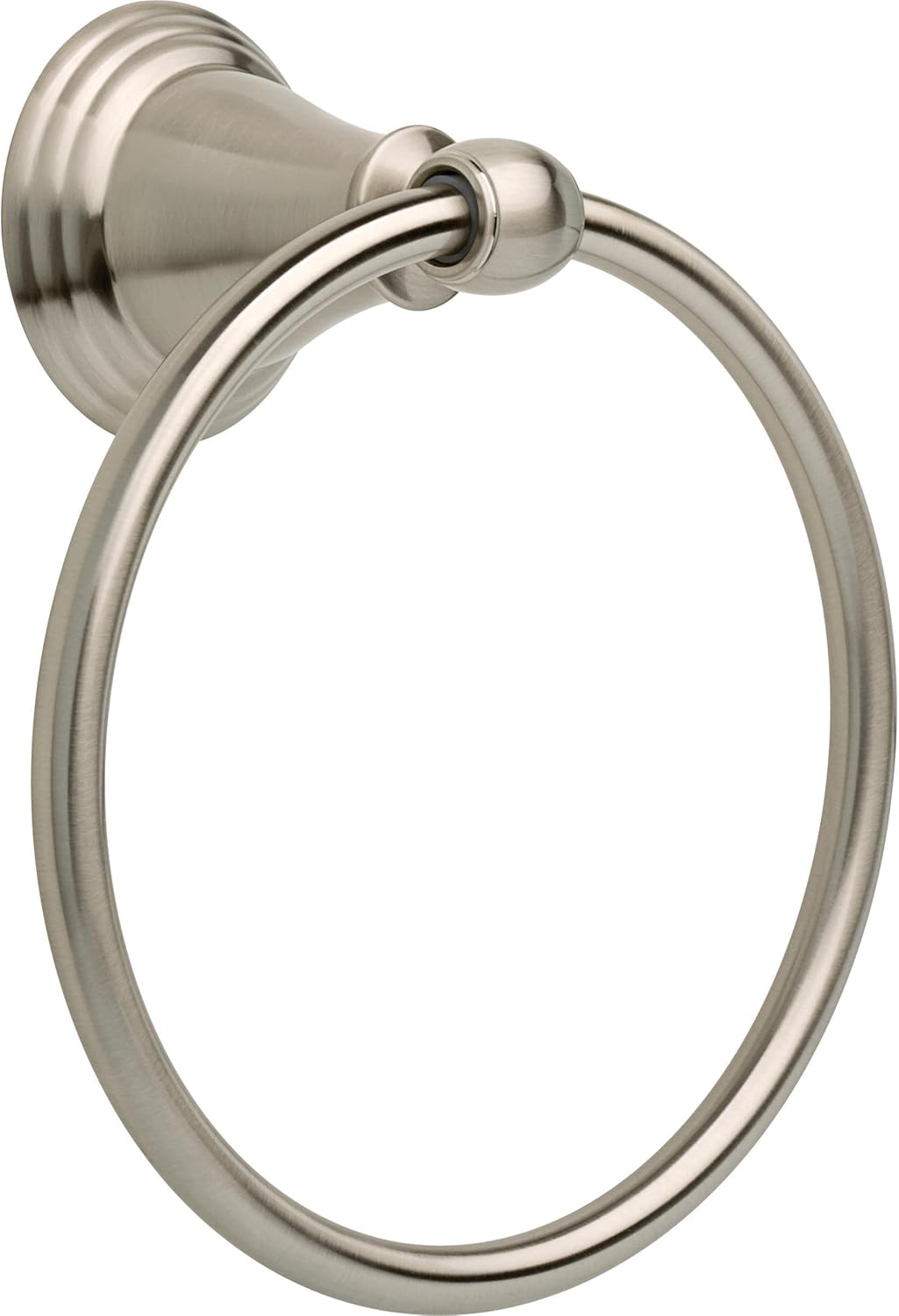 DELTA 79646-BN Windemere Towel Ring, 6.37 x 2.84 x 7.25 Inches, SpotShield Brushed Nickel
