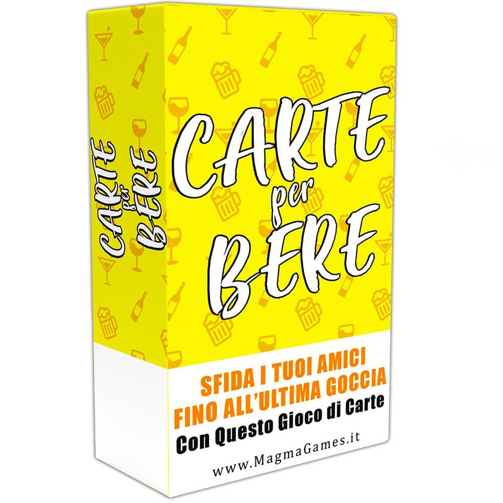 Magma Games | CARTE PER BERE - Giochi da Tavolo Adulti Alcolici - Drinking Game - Regali Simpatici e Divertenti - Idee Regalo per Lei e Lui, per Natale, Amica, Amiche