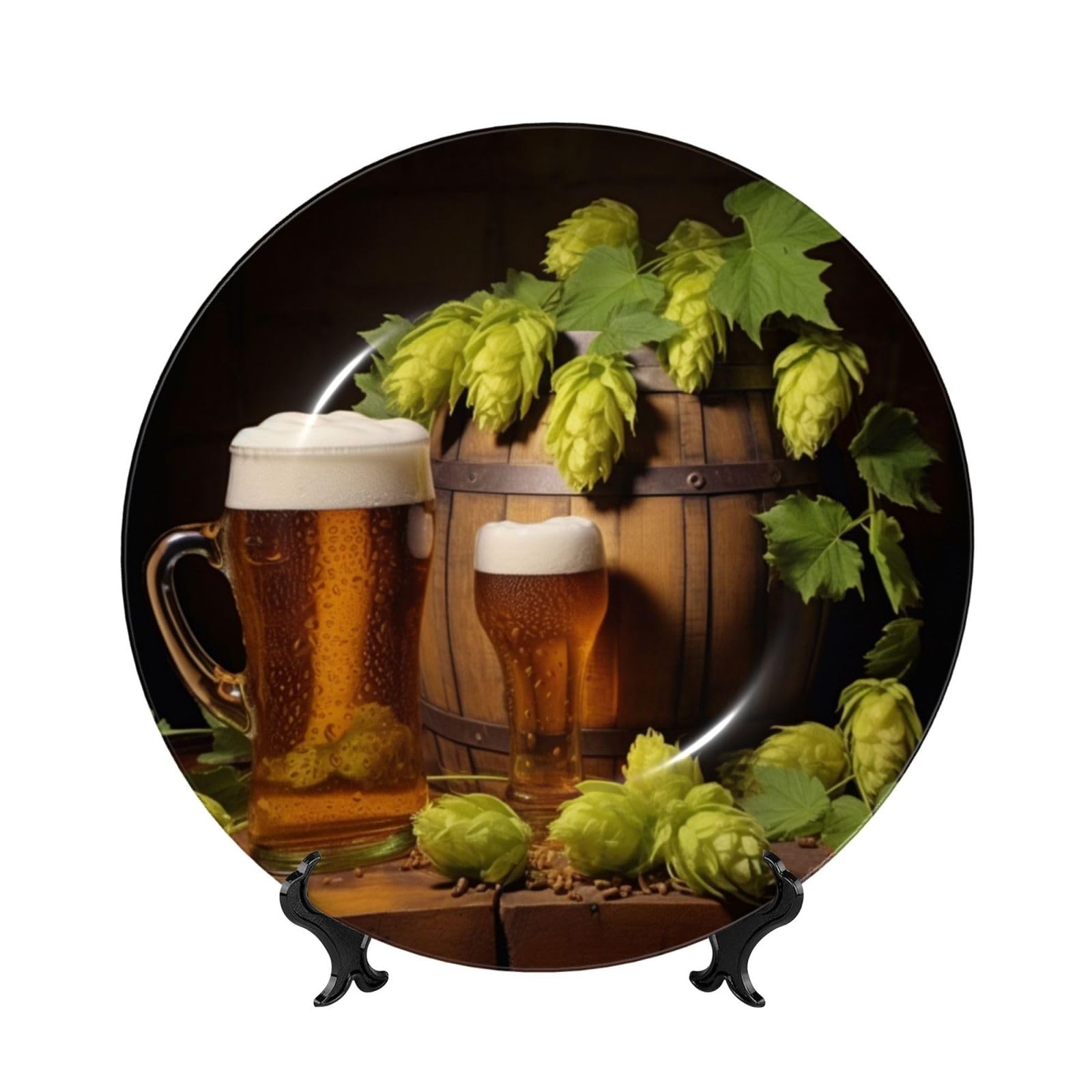 Cônes de houblon en porcelaine artisanale, cadeau idéal pour amateurs de bière