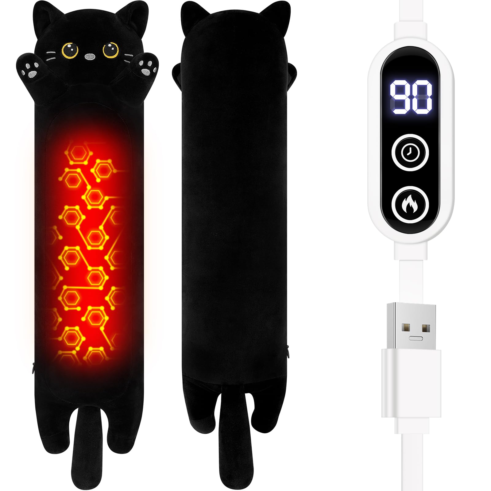 Almofada Térmica Para Gatos - Bichinhos De Pelúcia Aquecidos Por Usb Para Alívio De
