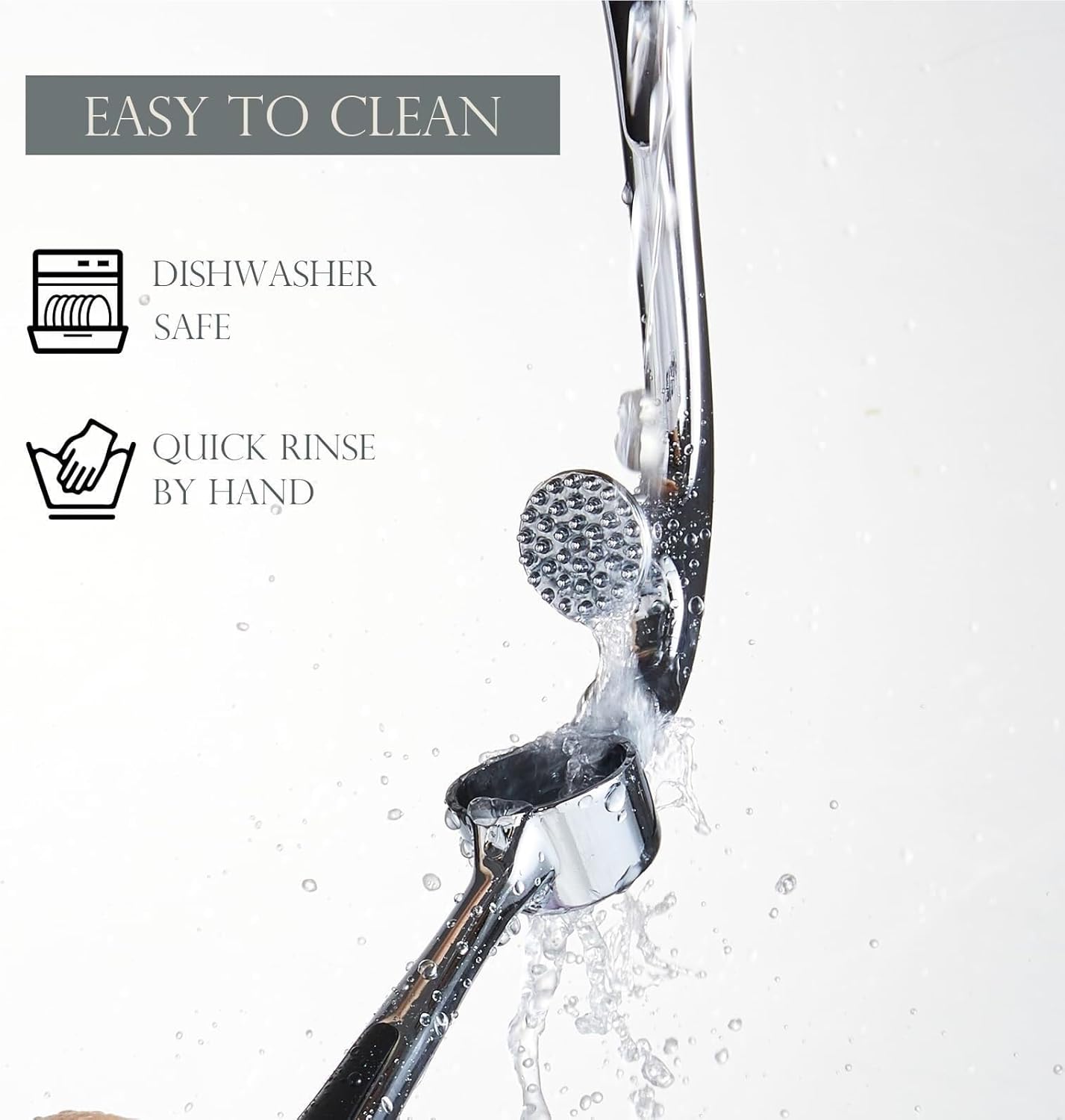 Efficient Garlic Press Set, Easy-Squeeze & Dishwasher Safe Mincer Tool(Garlic press Set)