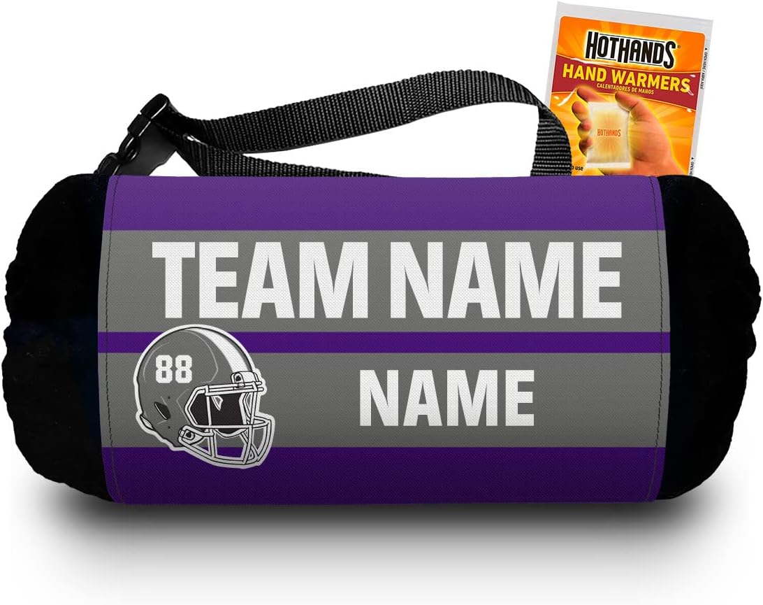 Hand Warmer for Quarter Back, Players, and boosters - Customizable Team Name and Player Name