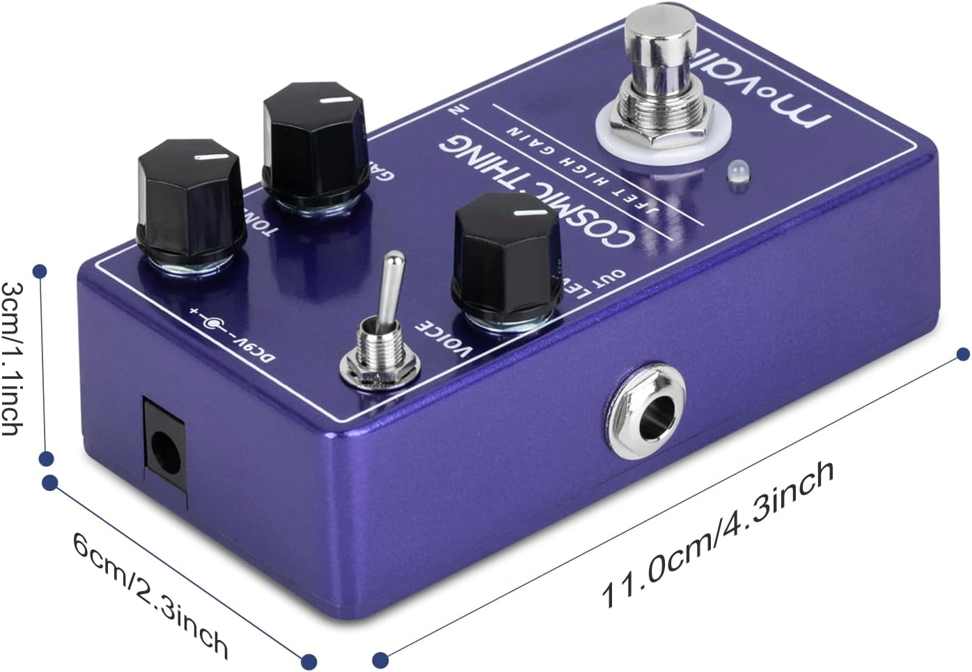 MOVALL MP101 Cosmic Thing JFET High Gain Distortion Guitar Effect Pedal