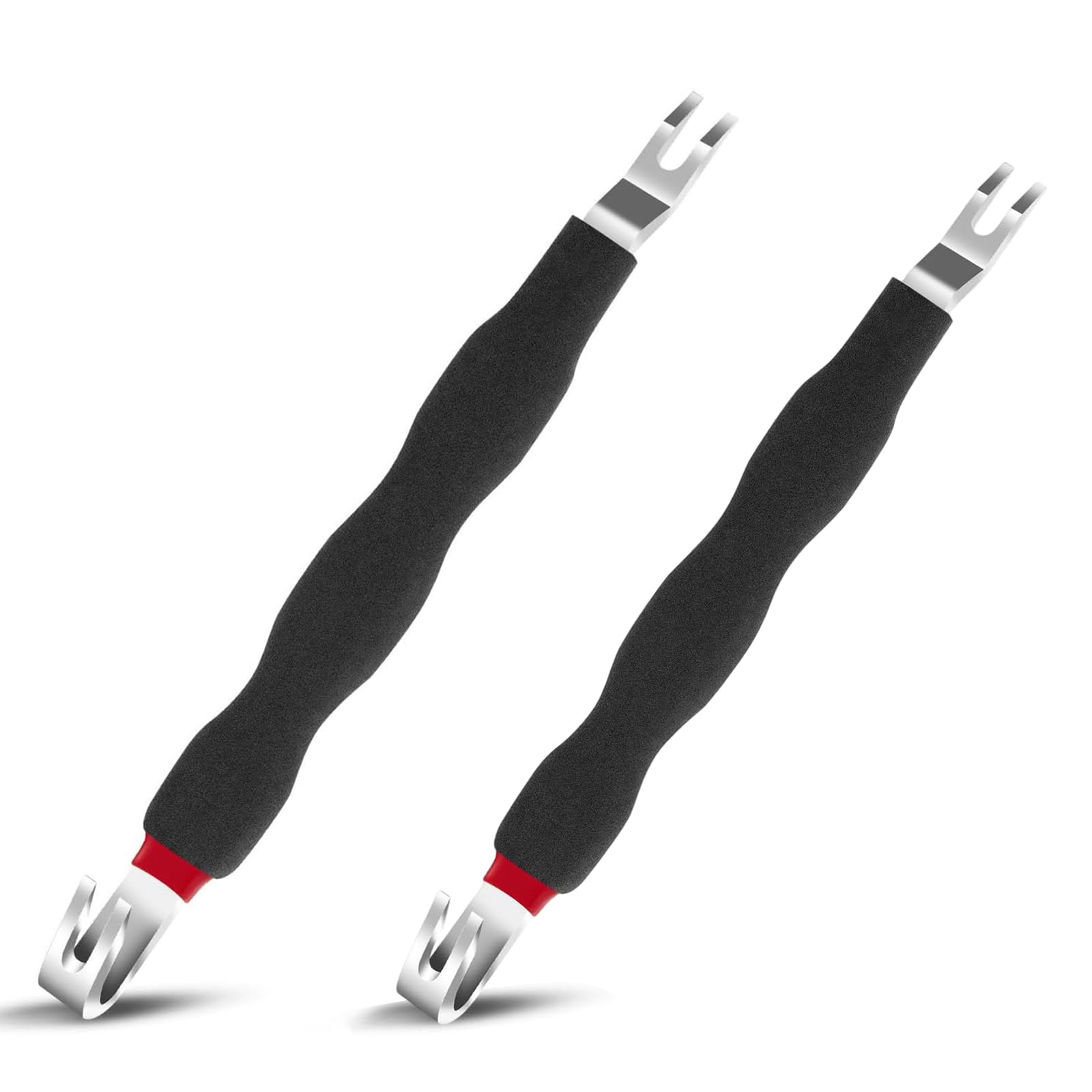 Electrical Disconnect Pliers, 2Pcs Automotive Electrical Terminal Connector Separator Removal Dual Head Design Tool Universal Multi Functional, for Car Wiring Harness & Plug Disassembly(Black)