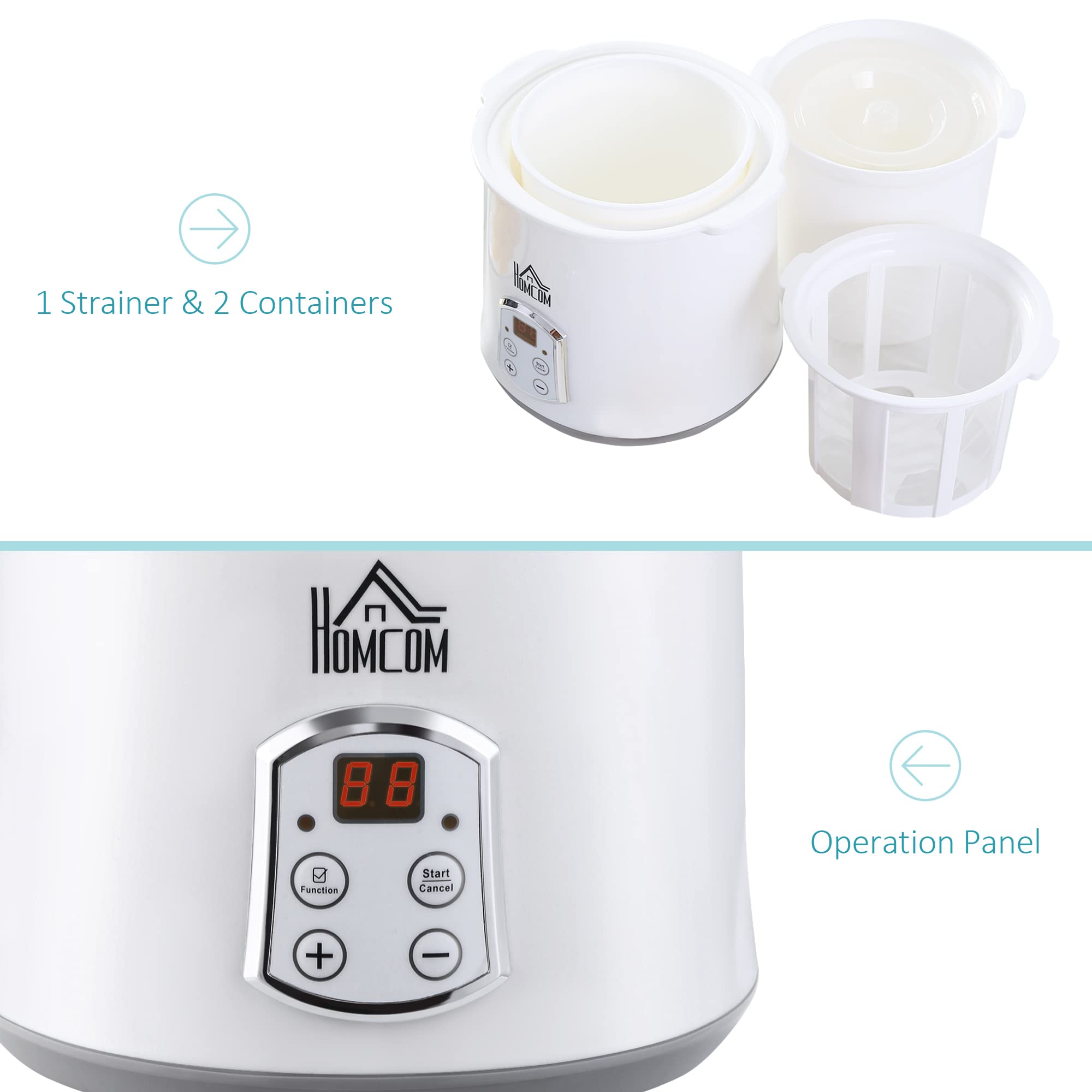 3IN1 Yoghurt Maker with Strainer, Multifunctional Yogurt