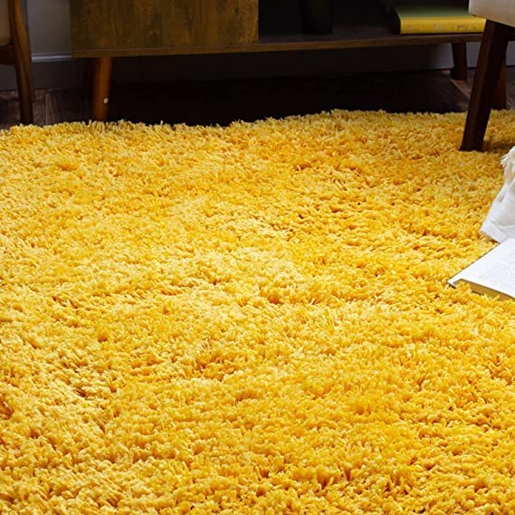 Image of Soft Modern Shag Area Rugs Fluffy for Bedroom, Living Room Carpet Comfy Bedroom Home Decorate Floor Kids Playing Carpet [Size 9 x 12 Feet]