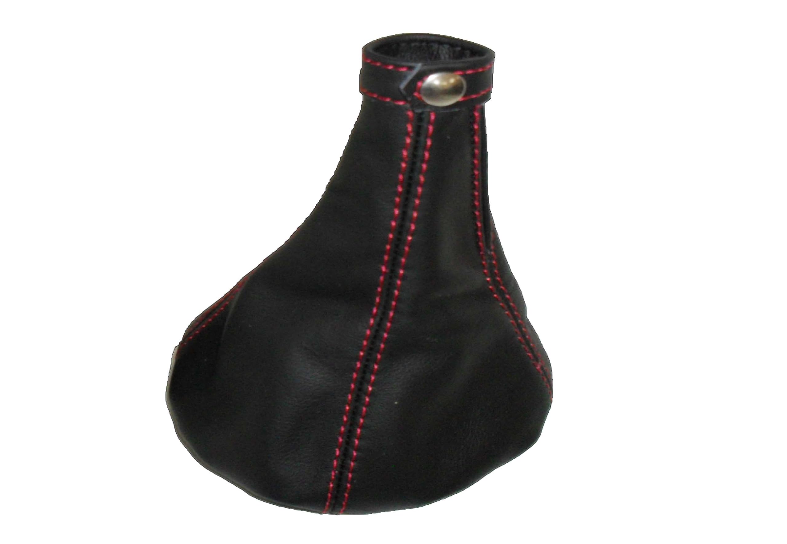 cuffia leva cambio adatta a 147 in vera pelle e cuciture rosse