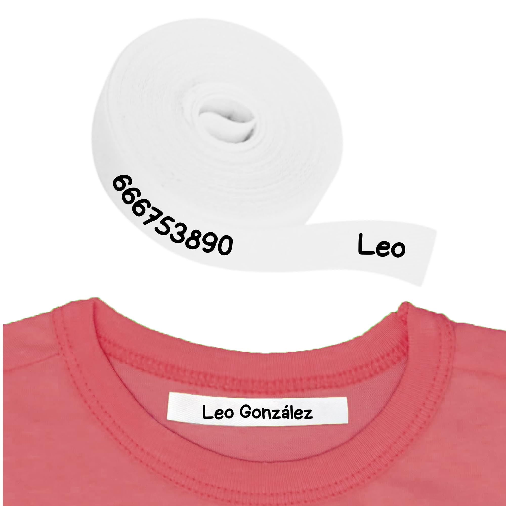 3M Cinta Personalizable Termoadhesiva Para Niños y Para Etiquetar Con Nombre y Marcar en el Cole la Ropa
