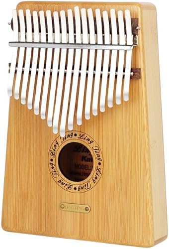 Haoyushangmao Kalimba-Daumenklavier mit Tasten  aus reinem Bambus  schA ner Ton  leicht tragen  leicht erlernen  Holzfarbe  O-Ton  elektrischer Klang  spA teste