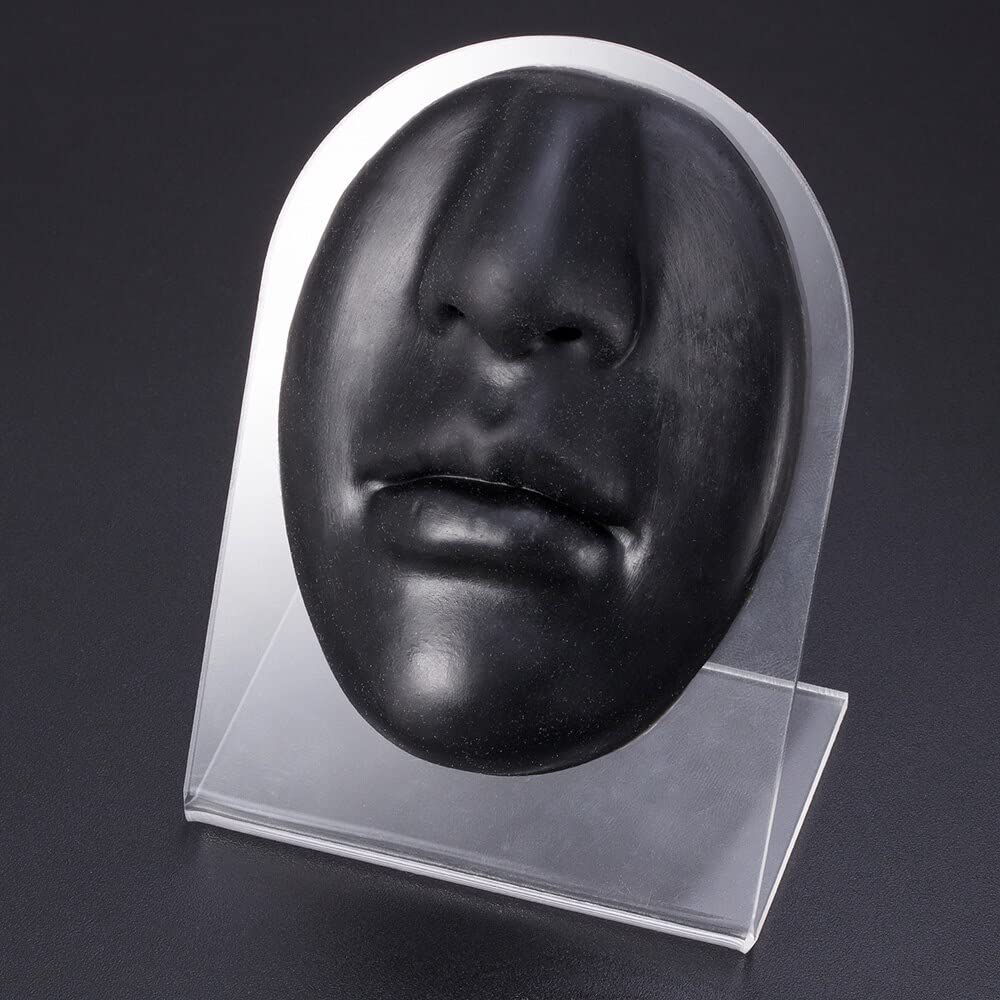 Miękkiego silikonu Ludzkie ucho Usta Oko Język Pępek Model Wyświetlacz Piercing Symulacja wyświetlania(Black face)