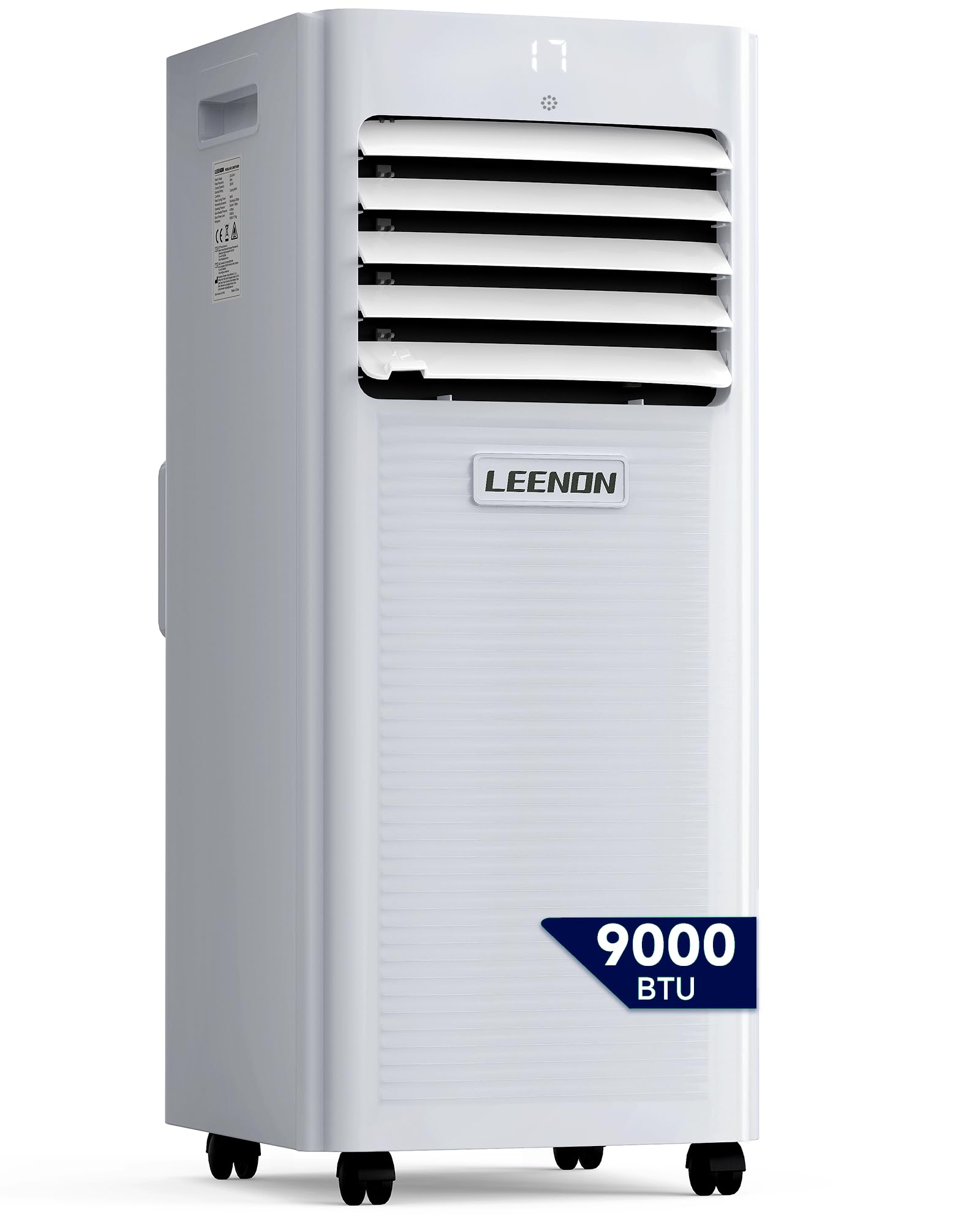LEENON Air Conditioning Unit 9000 BTU Portable Air Conditioner, Powerful 4-in-1 AC Conditioners Dehumidifier Fan & Sleep Mode, Aircon Unit with 24H Timer, Remote Control, Exhaust Hose Install Kit