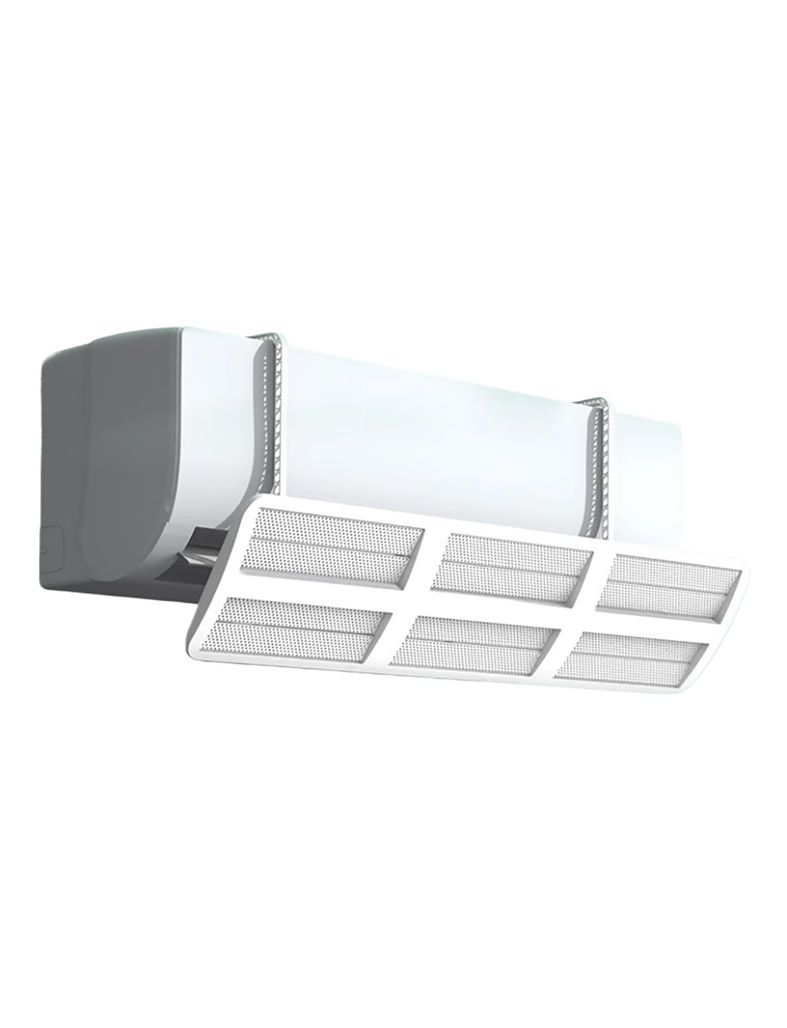 Ecwtpndf Style 1 Air Conditioner Wind Deflector, Fixed Ac Air Deflector 90X20cm (35X8in)