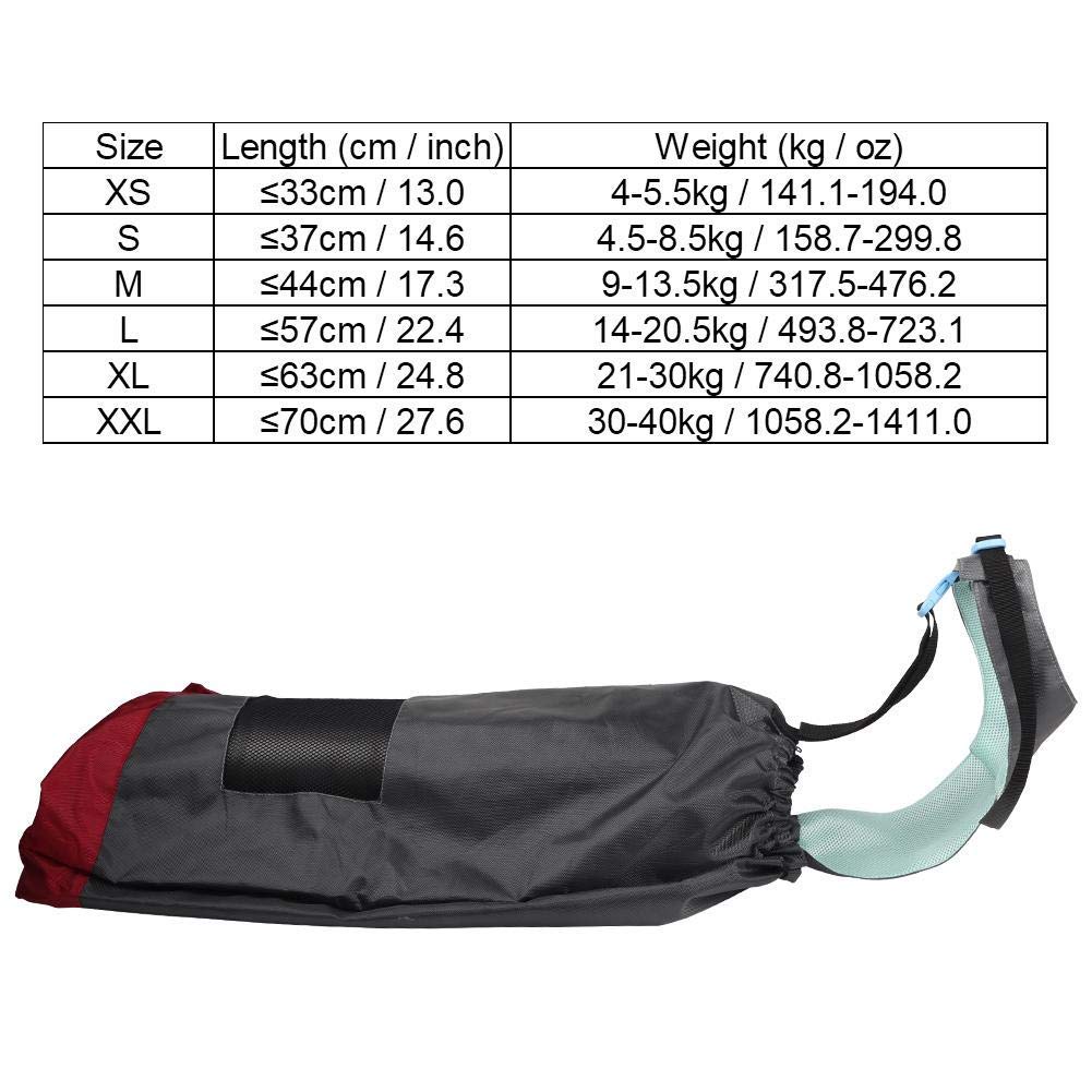 zalati Pet Drag Bag Discapacitados paralizados Pet Dog Protect Bag Anti-scratch Silla de Ruedas Proyecto Auxiliar para Pecho Extremidades de Mascotas discapacitadas - M