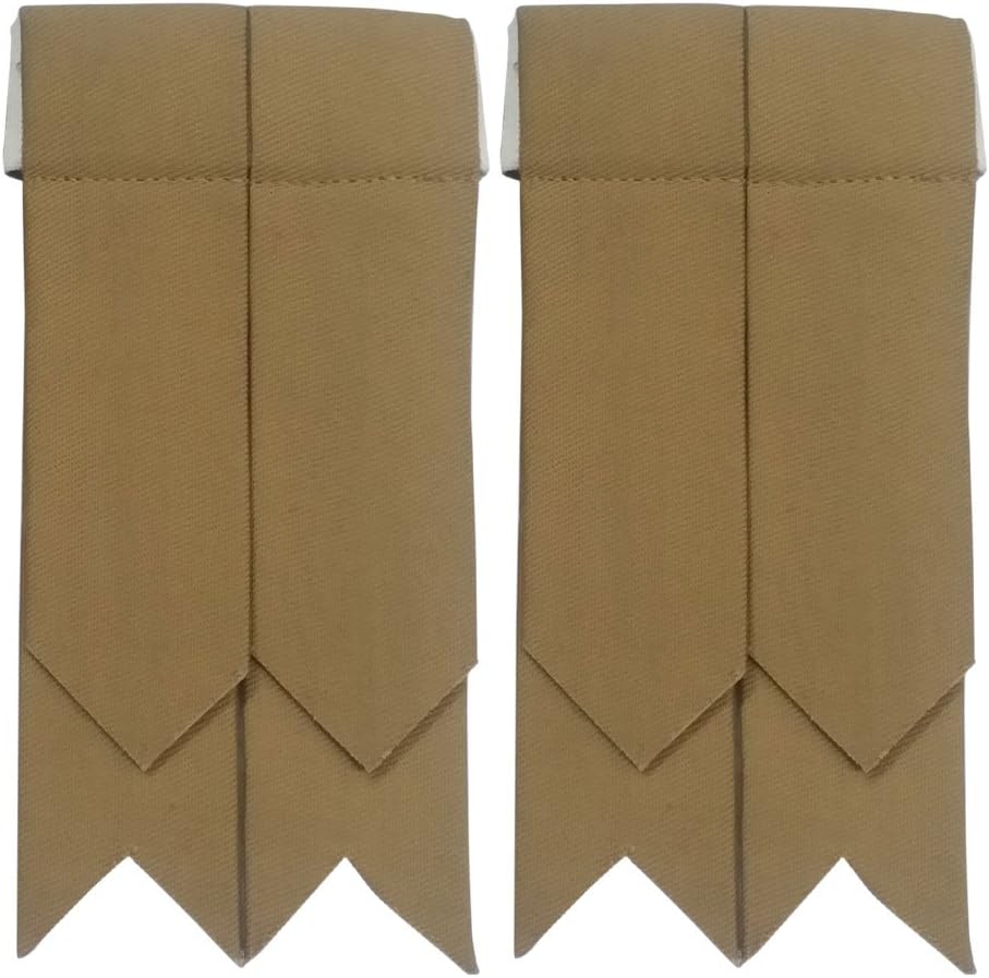 AAR Tartans Kilt Flashes with Heavy Buckle Elastic Adjusters Fit