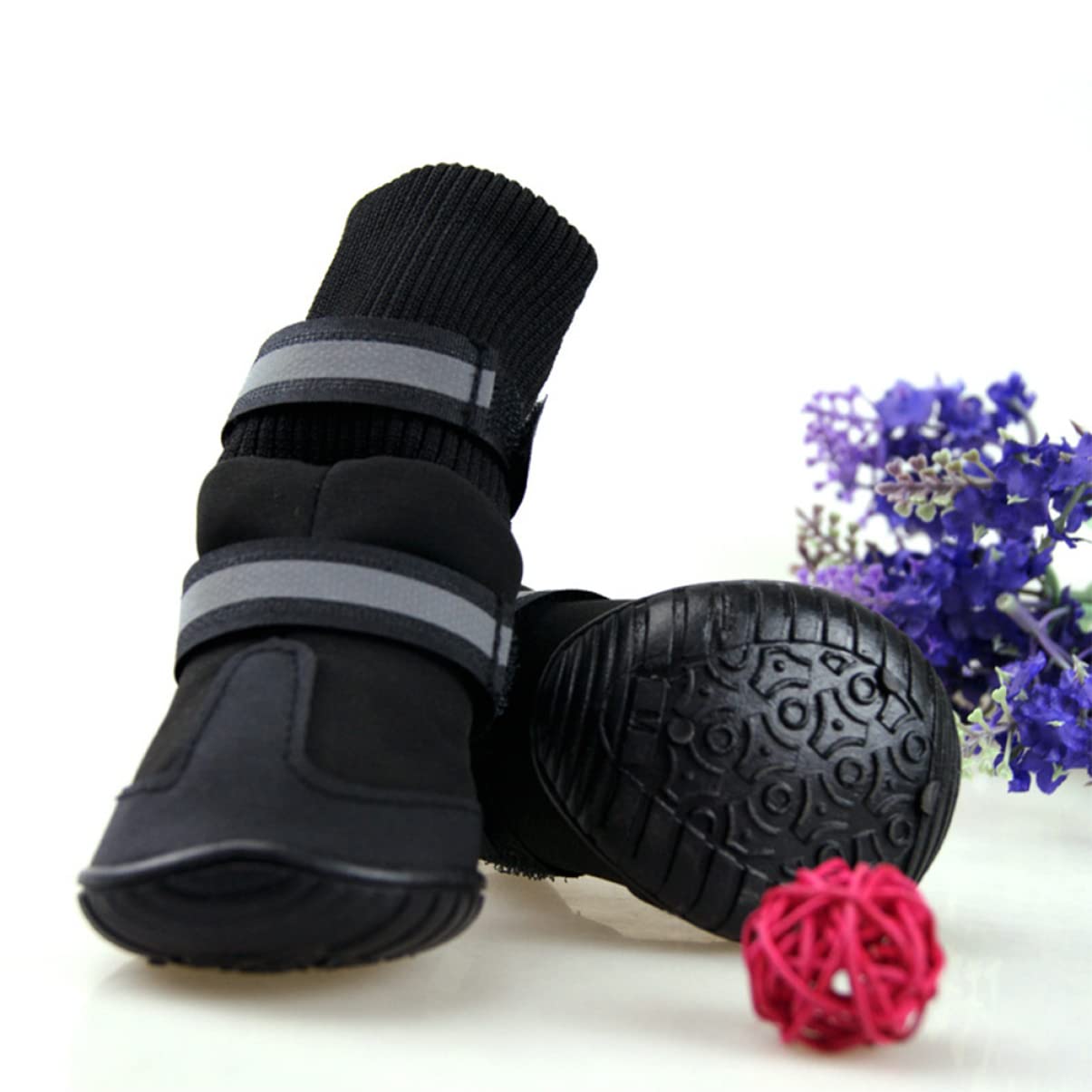 Kisangel Botas para Perros Zapatos para Mascotas Botas para Perros Zapatos para Perros Zapatos para Perros Nacarados