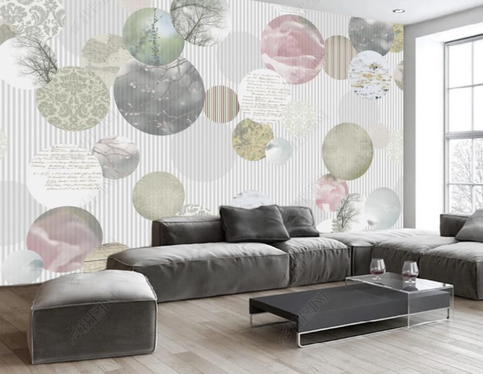 Papier peint intissé motifs circulaires pour créer un coin repas cosy au restaurant