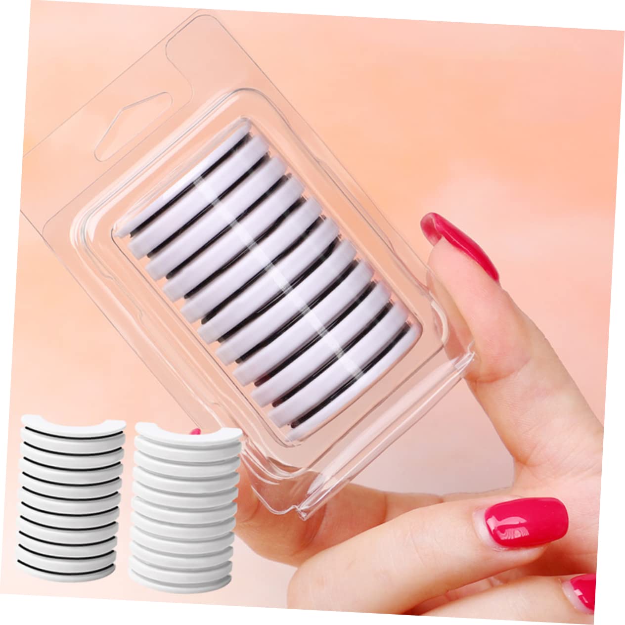 Cintas Adhesivas Para Pestañas Postizas Autoadhesivas Tiras Transparentes y Negras Reemplazo Fácil y Rápido Para Pestañas Sintéticas