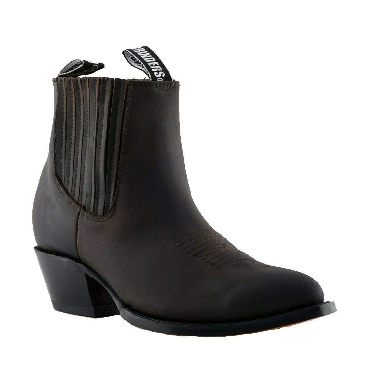 Unisex Maverick Leather Western Cowboy Dancing Ankle Boots