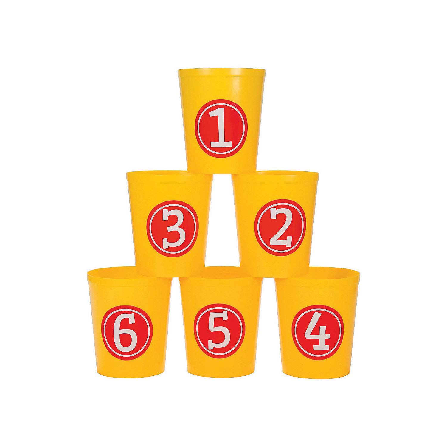 Fun Express Grand Bean Bag Toss Game Buckets - Toys - 6 Pieces - Multicolor