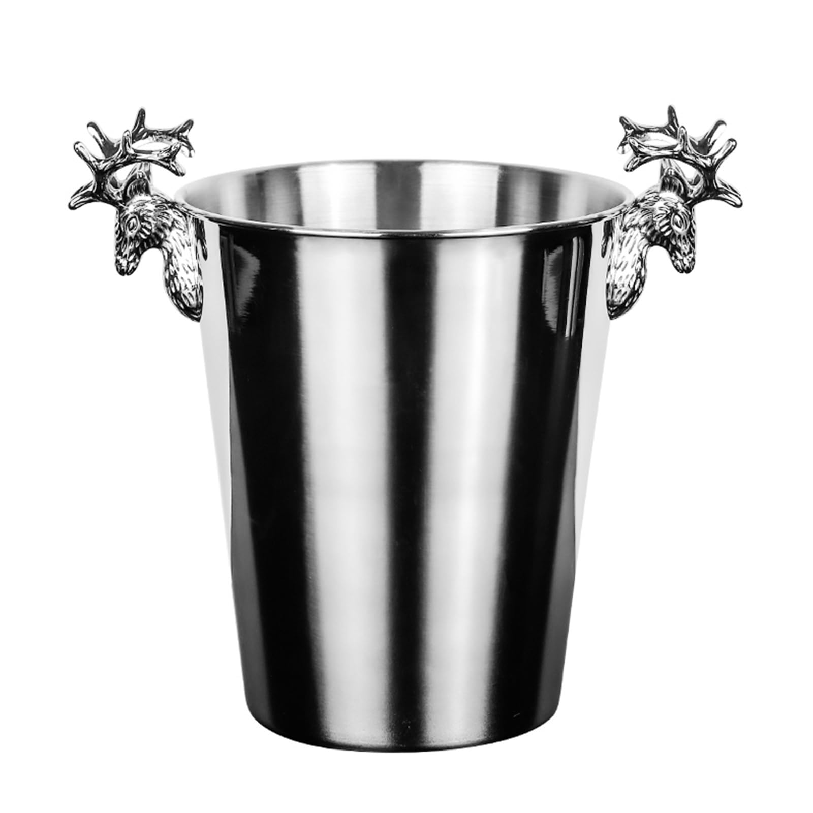 FZL02068LM Ice Bucket Creative Stainless Steel Ice Bucket Retro Champagne For Bar Party Commercial Wine Cooler