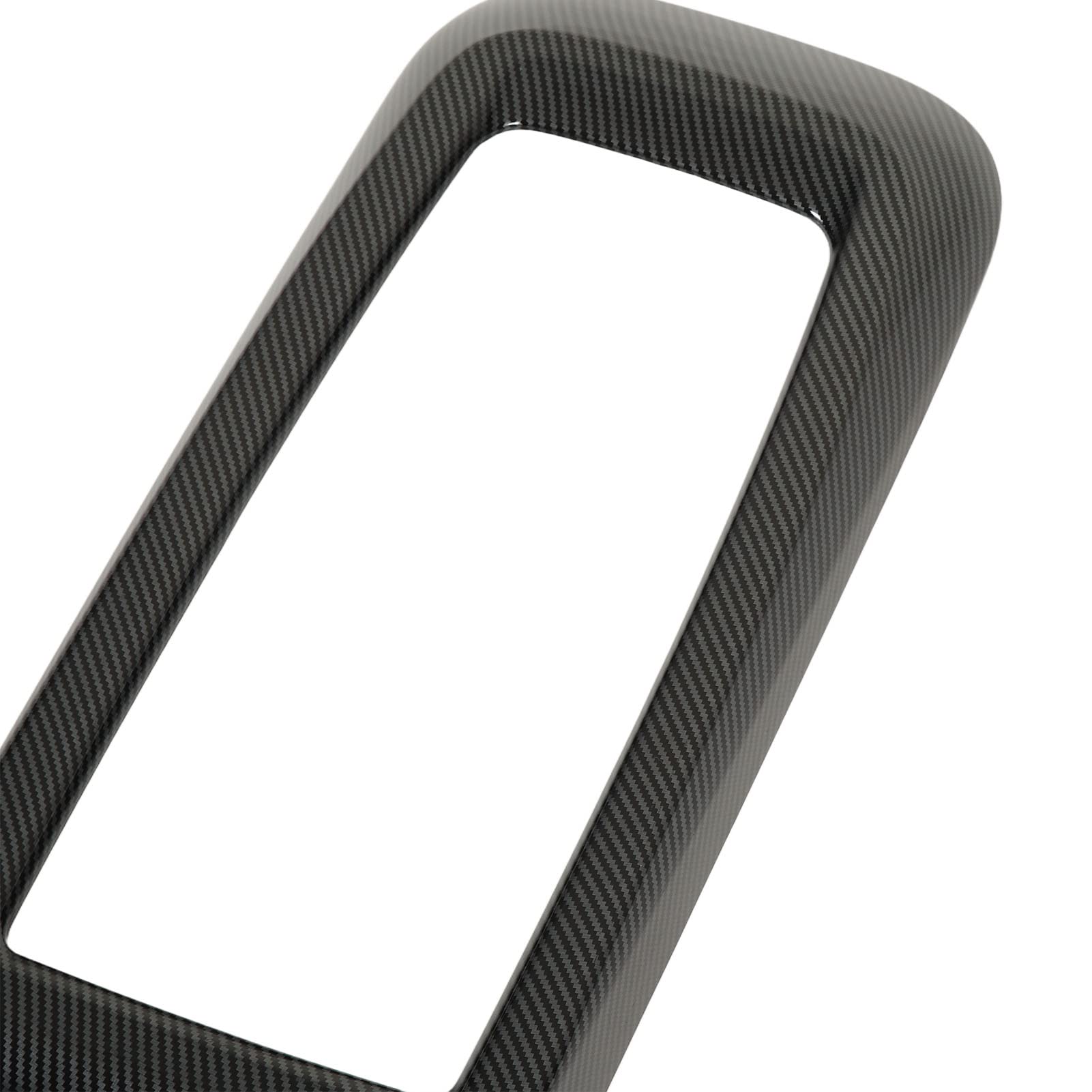 Cadre De Couverture du Porte-Gobelet pour ID4X 2021-2023 Autocollant De Garniture en Fibre De Carbone Facile À Installer Pièce De Console De Qualité Supérieure Design Élégant Et Moderne