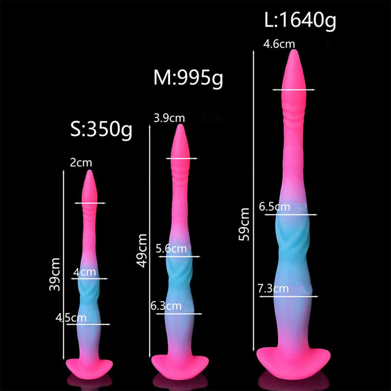 59 CM Extra Lungo Alien Monster Fantasy Dildo Tentacolo Dildo Silicone Spesso Dildo Anale Animale Dildo Dilatatore Anale Plug Anale Giocattoli Sessuali for Uomini Donne Coppie(M)