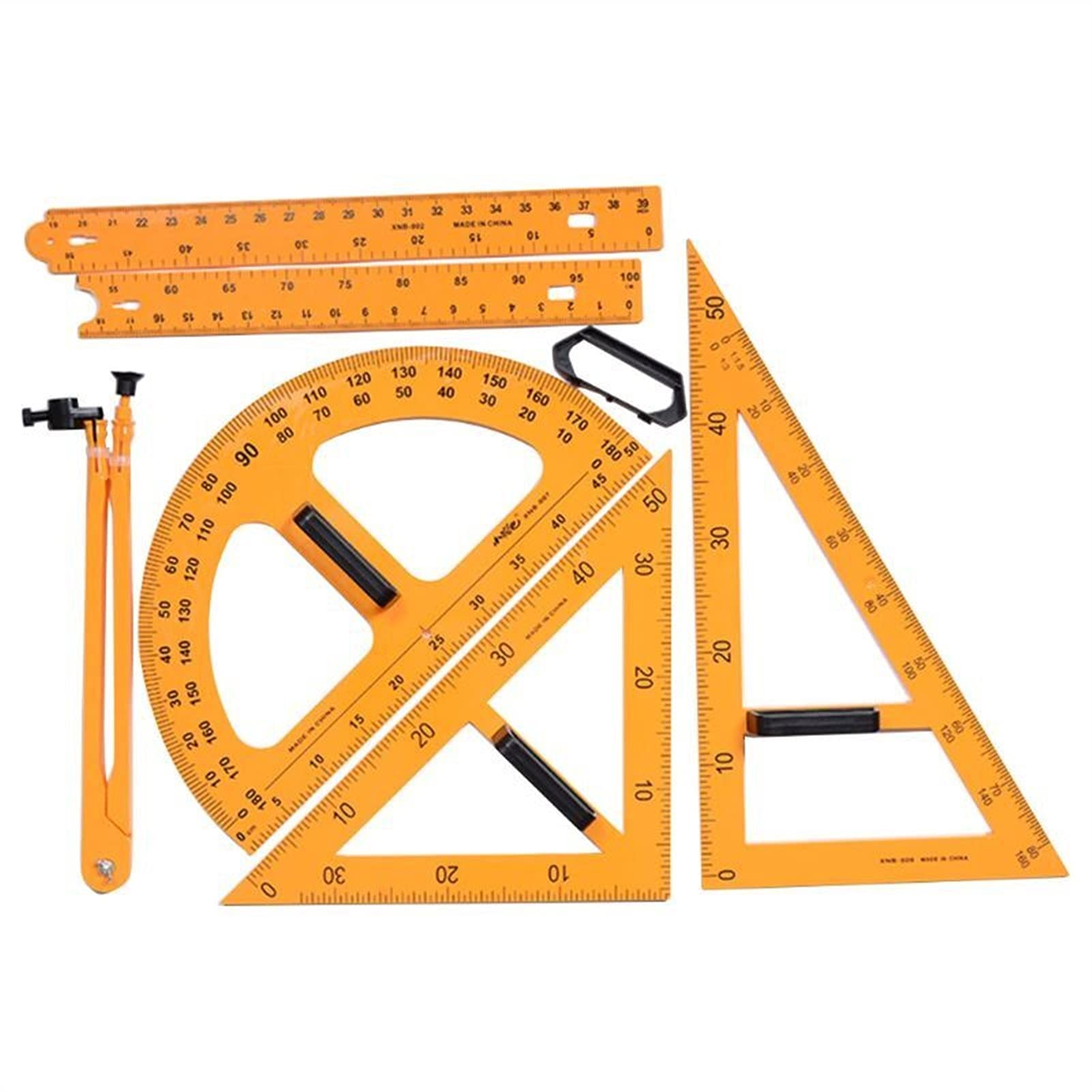 Multifunktions-Lehre-Lineal-Set-Dreieck-Kompasse-Winkelmesser-Messlineal-Math-Geometrie-Tools für Studentenschulbüro