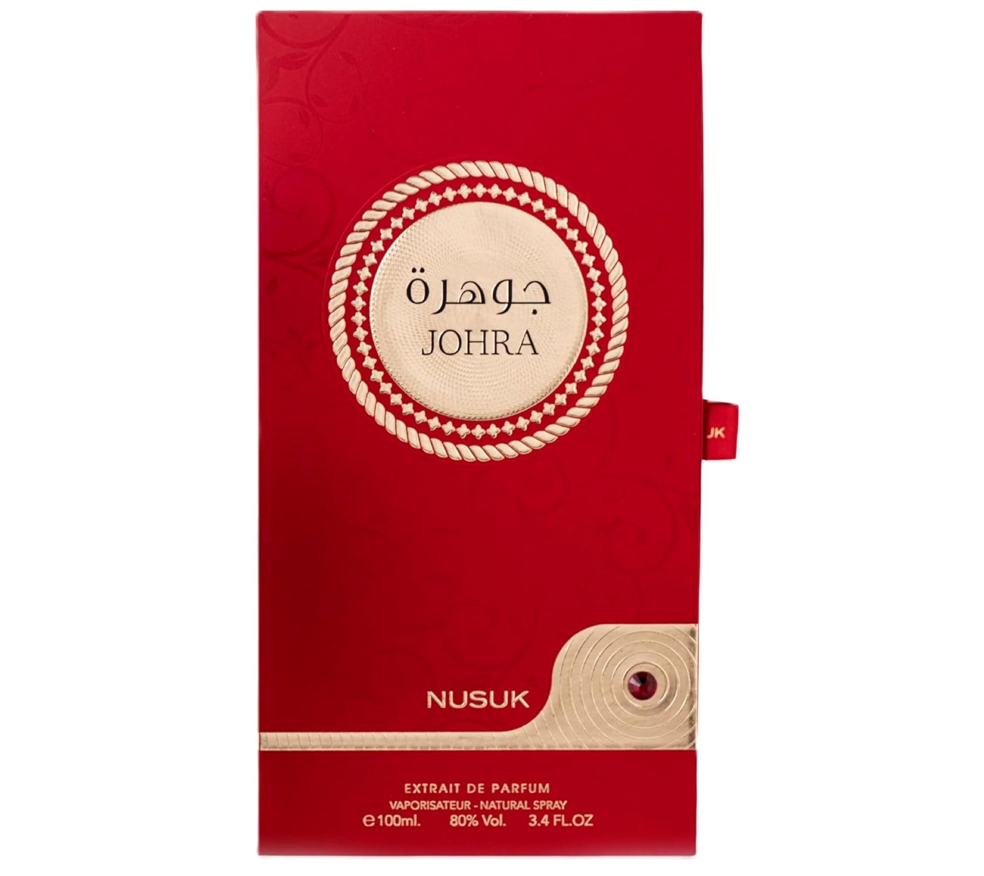 Nusuk Johra – Floral, Sweet, Amber – Extrait de Parfum Long-Lasting Fragrance for Women, 100 ml