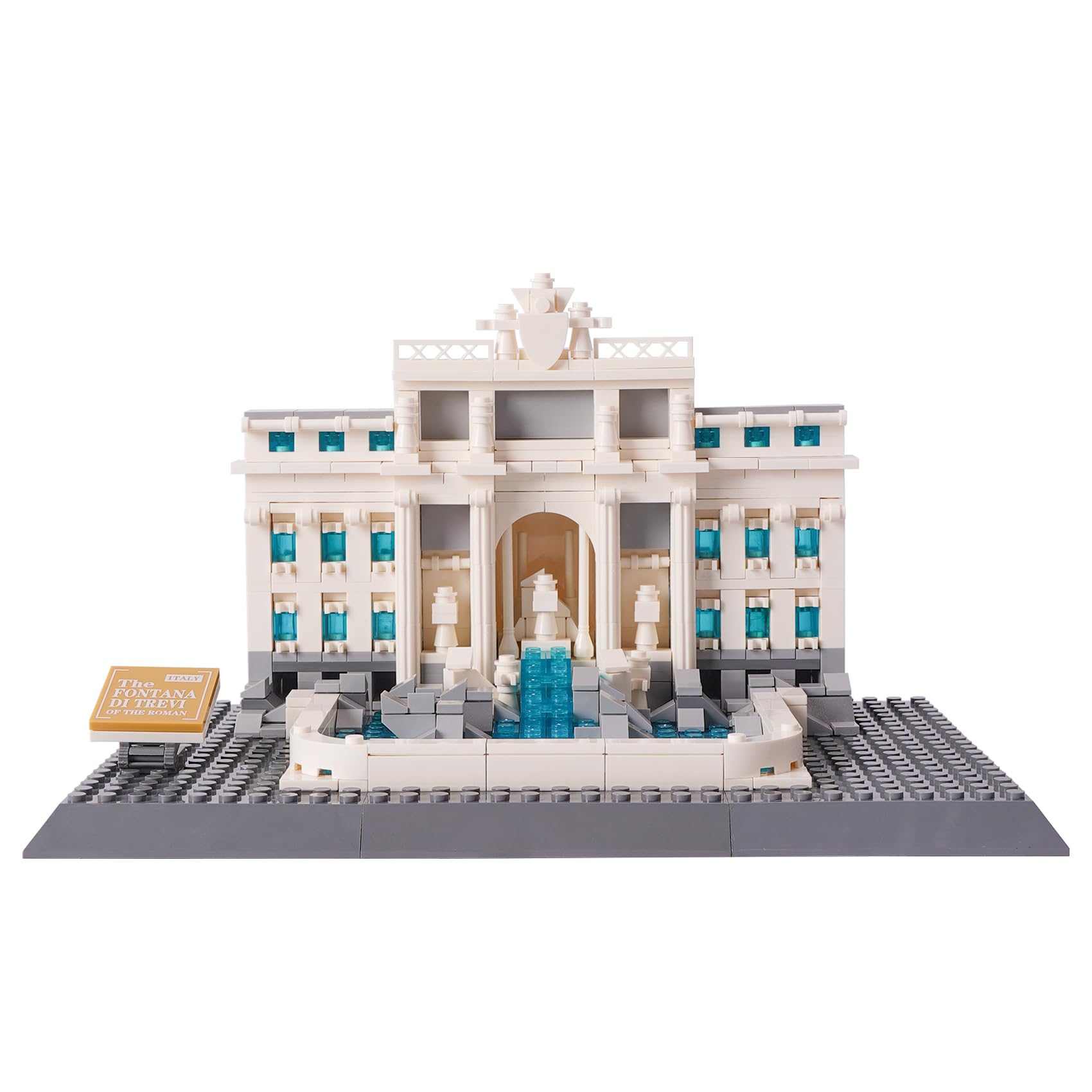Oichy Architecture Building Toy Roman Landmark Trevi Fountain Set Collectible World Famous Building Bricks for Kids and Adults (667pcs)
