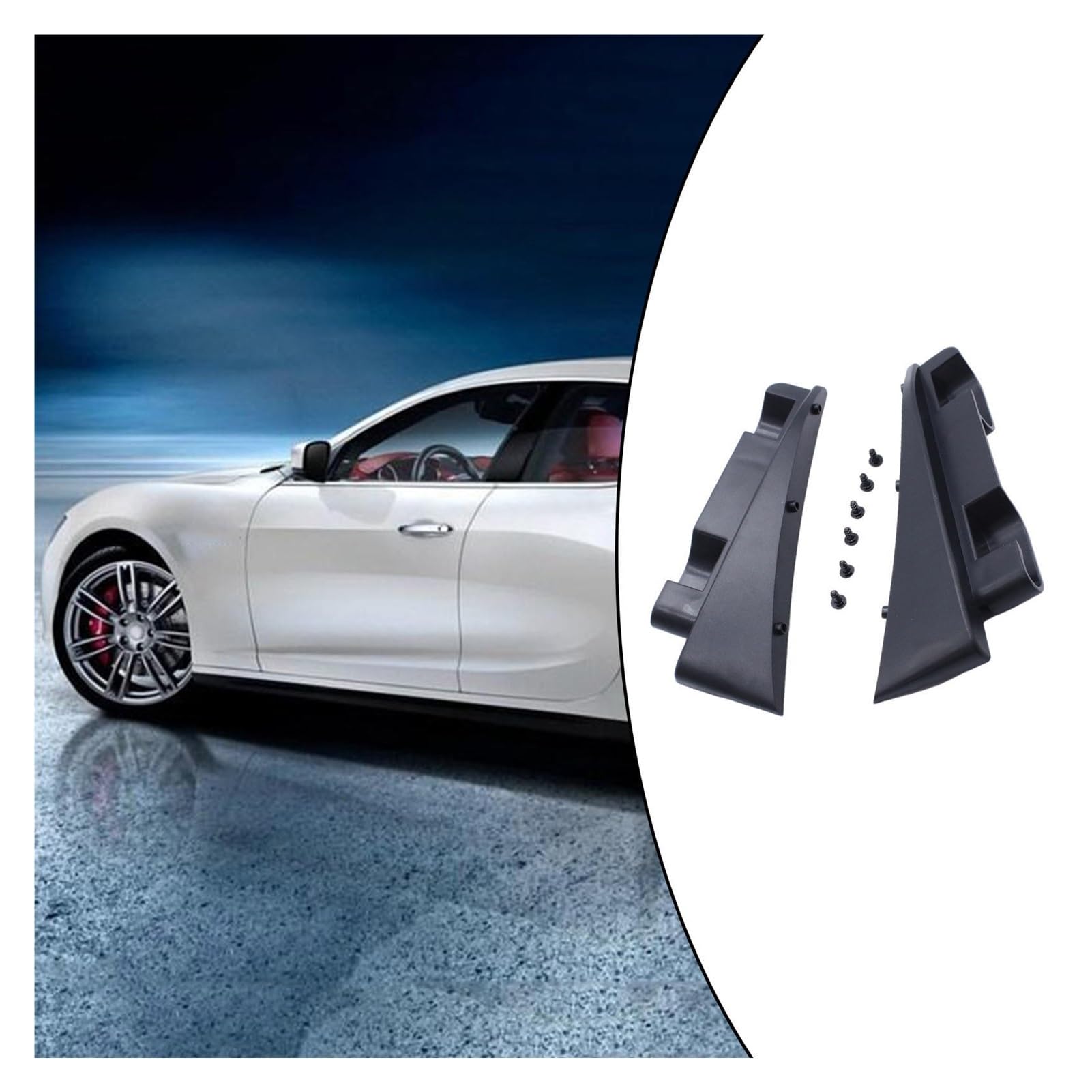 Rear Trunk Luggage Cover C-Pillar Side Bracket Parcel Shelf 1 Pair Compatible With