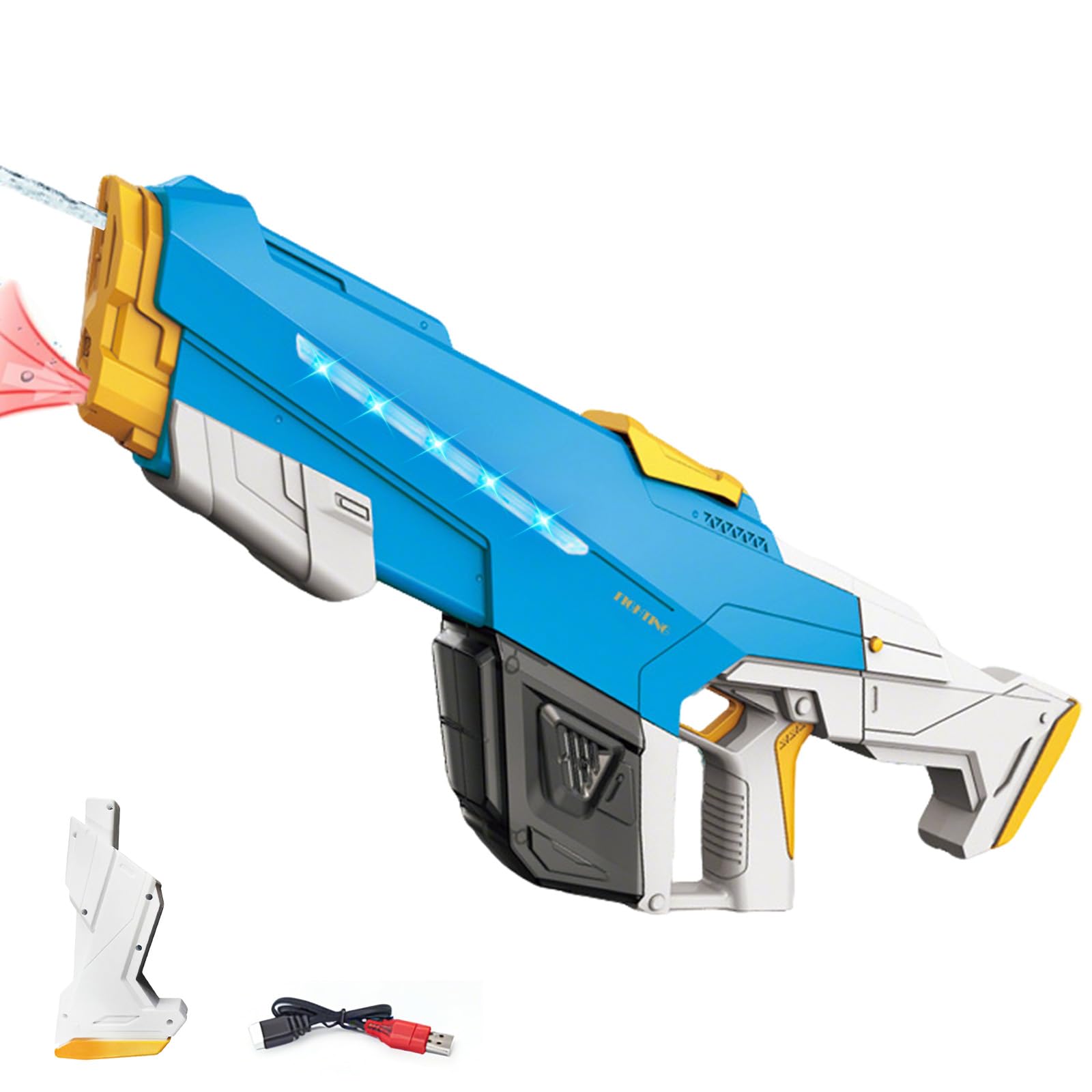 Pistola de Agua Eléctrica,Pistolas Agua Automáticas,Juguete de Pistola de Agua,Juguetes de Piscina,para Verano Jardin Playa Piscinas Fiesta Juguetes