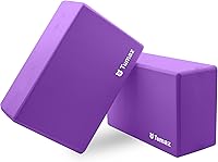 Vista 8 de Tumaz Non-Slip Yoga Blocks 2-Pack - High Density/Lightweight EVA Foam & Natural Cork for Stability, Premium Set with E-Book Included