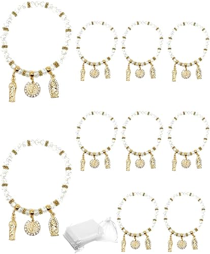 Pulsera Virgen MaríaSan JudaSan BenitoLady Guadalupe Bautizo FavorRecuerdos de BautizoQuinceañeraBaby Shower